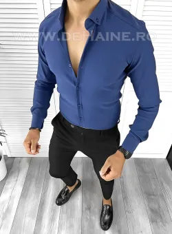Camasa barbati slim fit bleumarin B5341 6-4.3