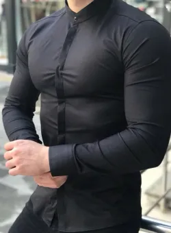 Camasa neagra tunica sarino 2099 D2-1.2