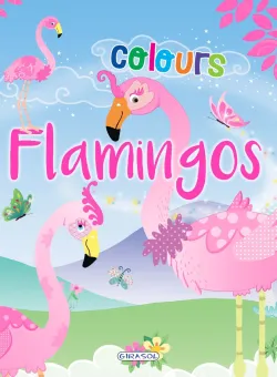Carte de colorat, Girasol, Flamingos Colours, roz