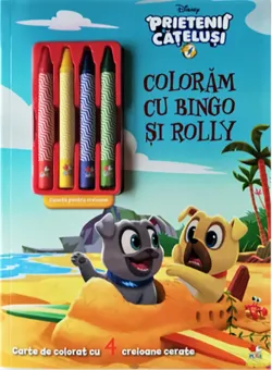 Carte Editura Litera, Disney. Prietenii catelusi, Coloram cu Bingo si Rolly