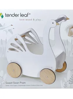 Carucior din lemn premium Lebada, Tender Leaf Toys