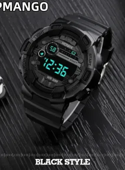 Ceas barbati sport negru W1006