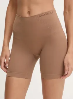 Chantelle pantaloni scurti modelatori SOFT STRETCH culoarea maro