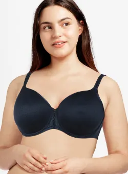 Chantelle Sutien culoarea albastru marin, material neted