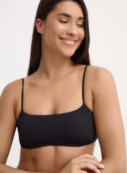 Chantelle sutien de baie culoarea negru, cupa usor rigidizata