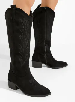 Cizme cowboy dama Soleda negre