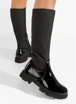 Cizme dama fara toc Cumbia negre