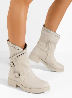 Cizme dama fara toc Zuvila bej