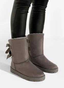 Cizme imblanite dama gri Rativa