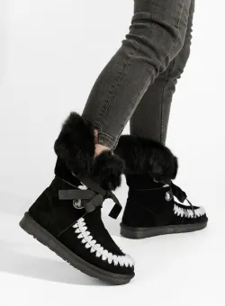 Cizme imblanite dama Livanta negre