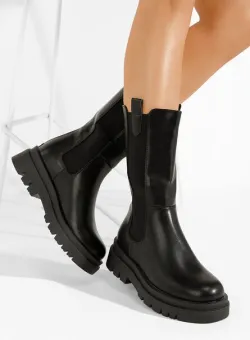Cizme scurte dama Ioneia negre