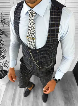 Compleu barbati bleumarin Vesta + Pantaloni B1458 X1