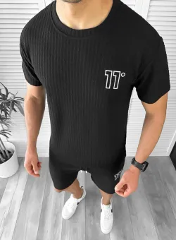 Compleu barbati tricou+pantaloni negru 12612 O2-4.1