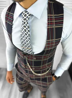 Compleu barbati Vesta + Pantaloni 12814 36-2 U4-1