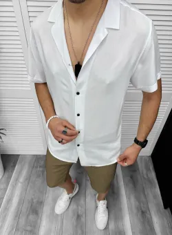 Compleu de vara camasa imprimeu + pantaloni 13102