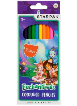 Creioane colorate Starpak, Enchantimals, 12 buc