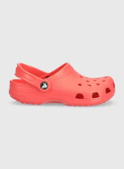 Crocs papuci CLASSIC KIDS CLOG culoarea rosu