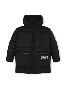 Dkny parka reversibilă culoarea negru
