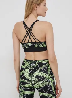 Dkny sutien sport culoarea verde, modelator