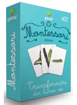 Editura Gama, Carti de joc educative Montessori Seria 3, Transformari din lumea vie
