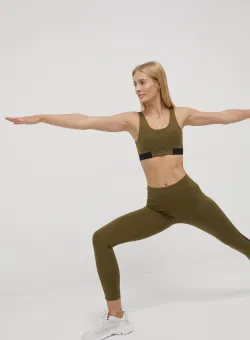 Ellesse sutien culoarea verde, neted