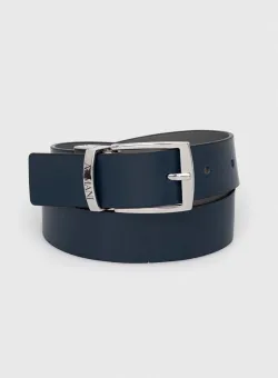 Emporio Armani curea reversibilă pentru copii culoarea albastru marin