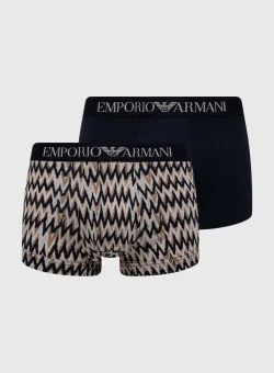 Emporio Armani Underwear boxeri 2-pack barbati, culoarea albastru marin