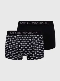Emporio Armani Underwear boxeri 2-pack barbati, culoarea negru
