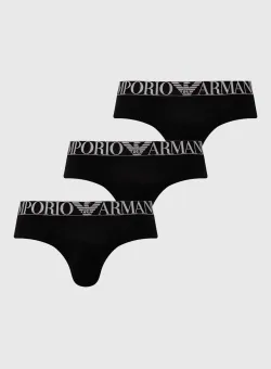 Emporio Armani Underwear slip 3-pack barbati, culoarea negru, 111734 4F726