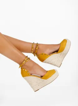 Espadrile cu platforma Estela galbene