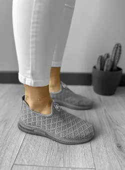 Espadrile dama casual gri CL06 T54-2