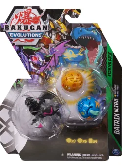 Figurina Bakugan Evolutions, Starter Pack 3 piese, Batrix Ultra, S4, 20138096