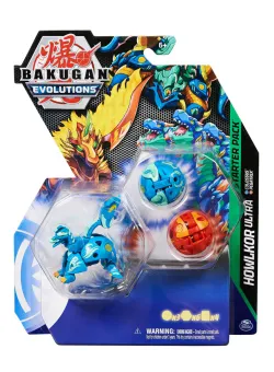 Figurina Bakugan Evolutions, Starter Pack 6 piese, Howlkor Ultra, S4