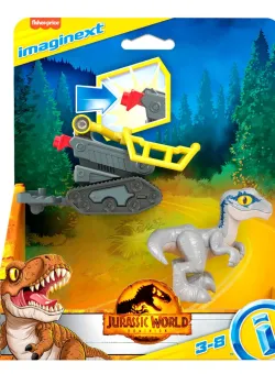 Figurina dinozaur si accesoriu, Imaginext Jurassic World, Baby Beta, HKG16