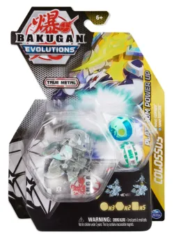 Figurina metalica Bakugan Evolutions, Platinum Power Up S4, Colossus, 20136222