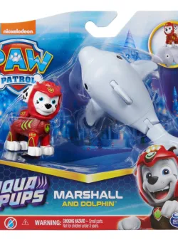 Figurina Paw Patrol, Aqua Pups, Marshall si Dolphin, 20139321