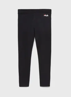Fila leggins copii culoarea negru, neted