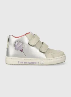 Garvalin sneakers pentru copii culoarea argintiu