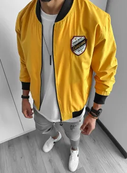 Geaca barbati de toamna mustar din fas subtire 12334 N2-5.1 6.1