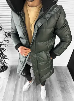 Geaca barbati groasa kaki 9020 58-2