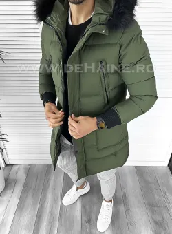 Geaca barbati groasa kaki de iarna 5040 123-3