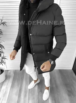 Geaca barbati groasa neagra de iarna 1100 N11