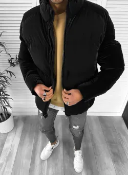 Geaca barbati groasa neagra de iarna 123449 Z34
