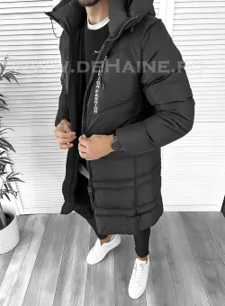 Geaca barbati groasa neagra de iarna 1550