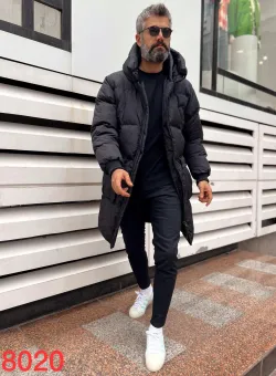 Geaca barbati groasa neagra de iarna B9560 E / N7*