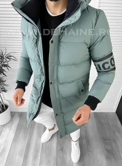 Geaca barbati groasa verde de iarna 9020 N16-5