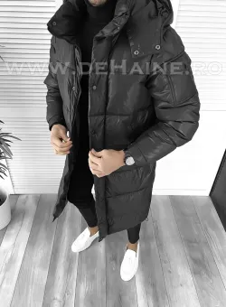 Geaca barbati PARKA neagra indigo lunga 5132