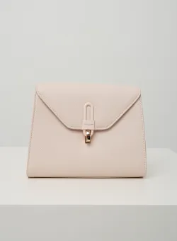Geanta office din piele ecologica roz cu lacatel