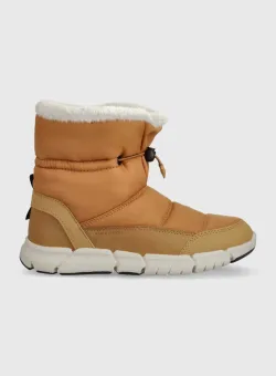 Geox cizme de iarna copii J36APB 0FUME J FLEXYPER B AB culoarea galben