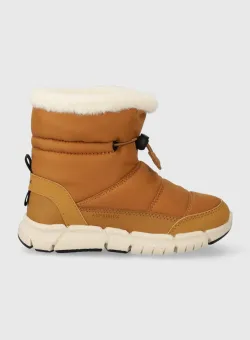 Geox cizme de iarna copii J36APB 0FUME J FLEXYPER B AB culoarea galben